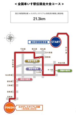 3/12(日)車いす駅伝のコースについて