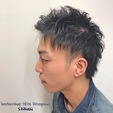 アップバング★ツーブロックショート