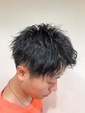 無造作センターパート