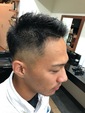 スキンンフェード×アップバング