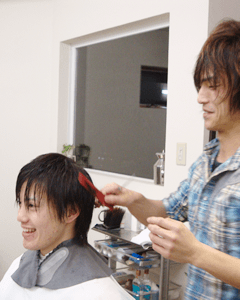 男性の髪質にあわせた技術