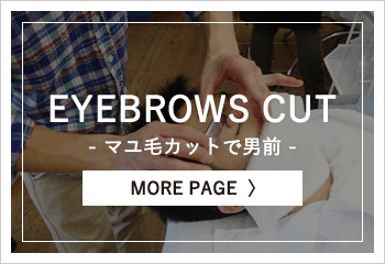 マユ毛カットで男前